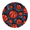 3D Inflated Basketball Round Mouse Pad.