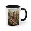 Miniature, The Elizabeth Tower in London, England. coffee mug, Tea mug.