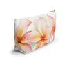 Plumeria Cosmetic Bag, Accessory Pouch.