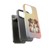 Shetland Sheepdog, Sheltie Sad Face Tough iPhone Case. Dog Lover Phone Case. Compatible with many of iPhone Models. Please See our iPhone model selection list.