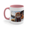 Selfie Cat at the ski resort Mug, coffee mug, Tea mug.