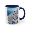 Miniature, Santorini in Greek, coffee mug, Tea mug.