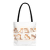 Cute kittens tote bag, library bag for kids.