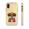 Boxer Sad Face Tough iPhone Case. Dog Lover Phone Case. Compatible with many of iPhone Models. Please See our iPhone model selection list.