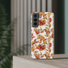 Fall Theme Pattern Flexi Samsung phone Case. Soft phone Case. Compatible with many of Samsung Models. Please See our Samsung model selection list.