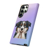 Border Collie Sad Face Tough Phone Case For Samsung. Samsung Case. Dog Lover Phone Case. Compatible with many of Samsung Models. Please See our Samsung model selection list.