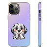 Dalmatian dog Sad Face Tough iPhone Case. Dog Lover Phone Case. Compatible with many of iPhone Models. Please See our iPhone model selection list.