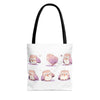 Little Cute Owl tote bag, library bag for kids.