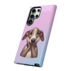 Greyhound Sad Face Tough Phone Case For Samsung. Samsung Case. Dog Lover Phone Case. Compatible with many of Samsung Models. Please See our Samsung model selection list.