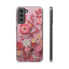 3D Looking Pressed Wildflowers Flexi Samsung phone Case. Soft phone Case. Compatible with many of Samsung Models. Please See our Samsung model selection list.