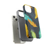 Turquoise Teal Feathers Tough iPhone Case, Compatible with many of iPhone Models. Please See our iPhone model selection list.
