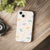 Cute Pastel Umbrellas Pattern Flexi iPhone Cases. Soft iPhone case. Compatible with many of iPhone Models. Please See our iPhone model selection list.