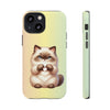Himalayan Cat Giving Heart Tough iPhone Case. Cat Lover Phone Case. Compatible with many of iPhone Models. Please See our iPhone model selection list.