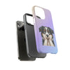 Border Collie Sad Face Tough iPhone Case. Dog Lover Phone Case. Compatible with many of iPhone Models. Please See our iPhone model selection list.