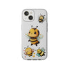 Cute Bee Stickers Clear Case, Flexi iPhone Cases. Soft iPhone case. Compatible with many of iPhone Models. Please See our iPhone model selection list.