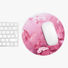 Beautiful Pink Butterflies Round Mouse Pad.