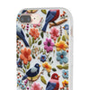 Floral and Bird Embroidery Flexi iPhone Cases. Soft iPhone case. Compatible with many of iPhone Models. Please See our iPhone model selection list.