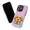 Golden Retriever Sad Face Tough iPhone Case. Dog Lover Phone Case. Compatible with many of iPhone Models. Please See our iPhone model selection list.