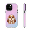 Cocker Spaniel Sad Face Tough iPhone Case. Dog Lover Phone Case. Compatible with many of iPhone Models. Please See our iPhone model selection list.