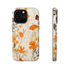 Pressed Wildflowers With Butterfly Tough iPhone Case, Compatible with many of iPhone Models. Please See our iPhone model selection list.