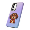 Dachshund Sad Face Tough Phone Case For Samsung. Samsung Case. Dog Lover Phone Case. Compatible with many of Samsung Models. Please See our Samsung model selection list.