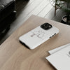 Cat Line Art Tough iPhone Case, Compatible with many of iPhone Models. Please See our iPhone model selection list.