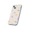 Cute Pastel Umbrellas Pattern Flexi iPhone Cases. Soft iPhone case. Compatible with many of iPhone Models. Please See our iPhone model selection list.