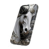 Silver Metal Horse Tough iPhone Case, Compatible with many of iPhone Models. Please See our iPhone model selection list.