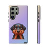 Dobermann Sad Face Tough Phone Case For Samsung. Samsung Case. Dog Lover Phone Case. Compatible with many of Samsung Models. Please See our Samsung model selection list.