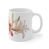 Lily white Ceramic Mug 11oz.