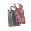 Pink Floral Embroidery Tough iPhone Case. Compatible with many of iPhone Models. Please See our iPhone model selection list.