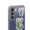 Cute Koala Stickers Flexi Samsung phone Case. Soft phone Case. Compatible with many of Samsung Models. Please See our Samsung model selection list.