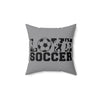 Love Soccer Throw Pillow.