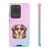 Australian Shepherd Sad Face Tough Phone Case For Samsung. Samsung Case. Dog Lover Phone Case. Compatible with many of Samsung Models. Please See our Samsung model selection list.