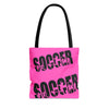 Soccer tote bag, Soccer Shopping Bag, Grocery Bag, Library Bag. Three Sizes to Choose From.