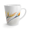 Bird of Paradise flower Latte Mug, floral latte mug, Cappuccino Mug.