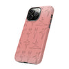 Ballerina Line Art Tough iPhone Case, Compatible with many of iPhone Models. Please See our iPhone model selection list.
