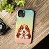 Basset Hound Sad Face Tough iPhone Case. Dog Lover Phone Case. Compatible with many of iPhone Models. Please See our iPhone model selection list.