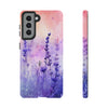 Romantic Lavender Flowers Tough Phone Case For Samsung. Samsung Case. Compatible with many of Samsung Models. Please See our Samsung model selection list.