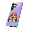 Basset Hound Sad Face Tough Phone Case For Samsung. Samsung Case. Dog Lover Phone Case. Compatible with many of Samsung Models. Please See our Samsung model selection list.