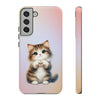 Norwegian Forest Cat Giving Heart Tough Phone Case For Samsung. Samsung Case. Compatible with many of Samsung Models. Please See our Samsung model selection list.