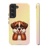 Boxer Sad Face Tough Phone Case For Samsung. Samsung Case. Dog Lover Phone Case. Compatible with many of Samsung Models. Please See our Samsung model selection list.
