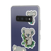 Cute Koala Stickers Flexi Samsung phone Case. Soft phone Case. Compatible with many of Samsung Models. Please See our Samsung model selection list.