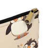 Penguins Pencil Bag for kids, pencil case for kids, Two sizes to choose from.