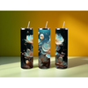 3D Flower Tumbler. Come with Straw, 20oz. Stainless Steel. Double Wall Insulation.