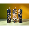 3D Flower Tumbler. Come with Straw, 20oz. Stainless Steel. Double Wall Insulation.