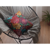 3D Leather Flower Throw Pillow.