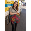 3D Leather Flower tote bag, Shopping Bag, Grocery Bag, Library Bag. Three Sizes to Choose From.