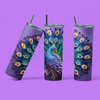 3D Peacock Tumbler. Come with Straw, 20oz. Stainless Steel. Double Wall Insulation.