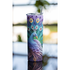 3D Peacock Tumbler. Come with Straw, 20oz. Stainless Steel. Double Wall Insulation.